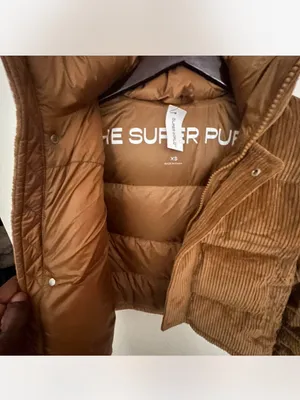 NWT Aritzia The Superpuff Cushcord Corduroy size XS in Brown 700+ Fill thumbnail 2
