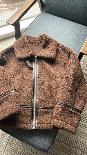 Brown fur faux Size M thumbnail 3
