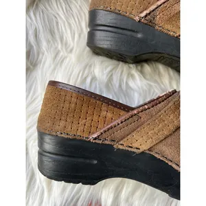 Dansko Brown Suede Clogs Mule Shoes Size 38 thumbnail 7