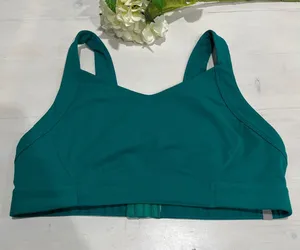 Fabletics Sports Bra‎ Medium Impact Teal Green Activewear Workout Top thumbnail 1
