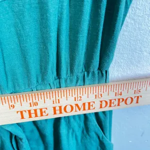 Universal Threads Linen Blend Jumpsuit Womens 4 Utility Pockets Vacation Beach‎ Festival thumbnail 6
