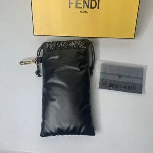 Authentic Fendi Roma Sunglasses Eyeglasses Box Black Soft Case Pouch Cloth thumbnail 4