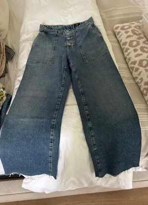 AG Adriano Goldschmied jeans wide leg crop size 25 thumbnail 2