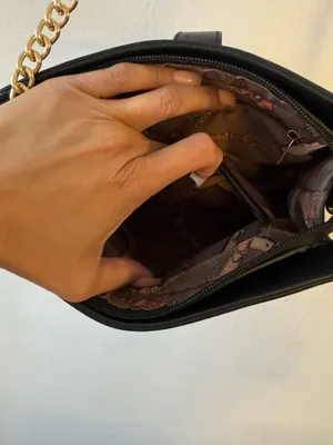 Black and Gold textured Shoulder Bag thumbnail 6