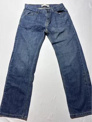 Levi's 505 Regular Fit Classic Blue Denim Jeans thumbnail 1