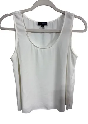 The Limited XS White‎ Cream Tank Top Women's Scoop Neck Layering Shell thumbnail 1