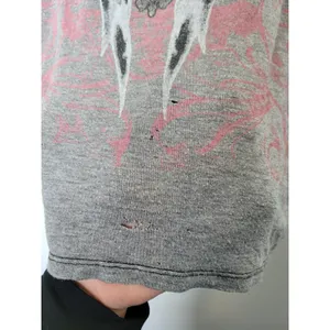 Angels & Diamonds Graphic T-Shirt Demonia Affliction Goth Emo Grunge Mesh Small thumbnail 5