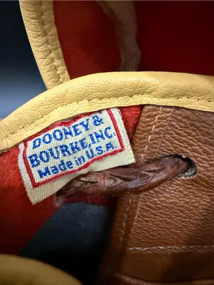 Rare Vintage DOONEY & BOURKE Teton AWL Lipstick Red Navy Yellow Leather Backpack thumbnail 13