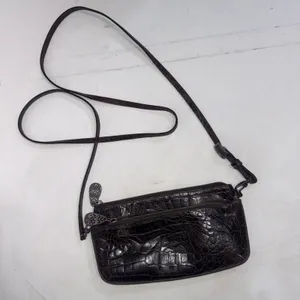 Vintage Y2K 90s Brighton Crocodile Leather Croc Wallet Organizer Crossbody Purse thumbnail 8