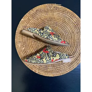 Free People At Ease Loafer Mules Yellow Floral Embroidered Sequin Flats Size 36 thumbnail 6