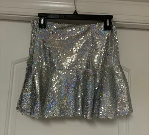 Sequin skirt Silver thumbnail 1