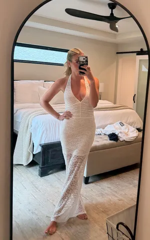 Showpo White Lace Dress thumbnail 2
