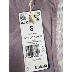 Adidas WTR D4T Training Tank Top Fig Purple IX9420 Womens Small NWT thumbnail 3