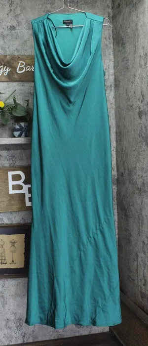 Donna Karan Womens Cowlneck Slip Gown Dress Evening KA5B12P3 Lawn Green 16 thumbnail 1