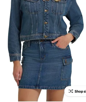 Lee Blue Denim Skirt sizes 6 and 4 thumbnail 1