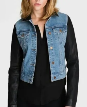 J Brand Bowie Two Tone‎ Jean Jacket thumbnail 1