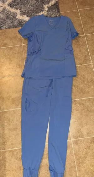 Hanes Ceil Blue Scrub Pants thumbnail 2