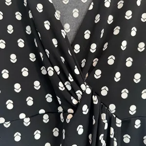 Banana Republic Black & White Polka Dot Wrap Dress Size‎ XS thumbnail 4