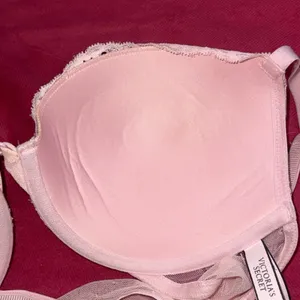 Victoria's Secret Peach Front Close Lace Push Up Underwired Bra Women's Size 34D thumbnail 12
