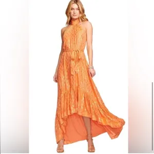 Ramy Brook Kenza Gown $695 Scintillating Hi Low Formal Flowy Dress nwt Prom 00 thumbnail 2