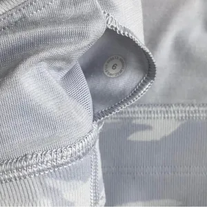 Lululemon ENERGY BRA LONG LINE RIB INCOGNITO CAMO ALPINE WHITE MULTI SZ 6 EUC. thumbnail 9