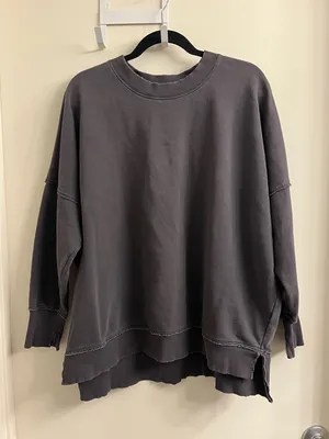 Aerie Grey Crewneck Pullover Small thumbnail 1