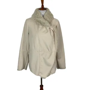 Altar’d‎ State Jacket Large Tan Faux Suede Cottagecore Soft Moto thumbnail 4
