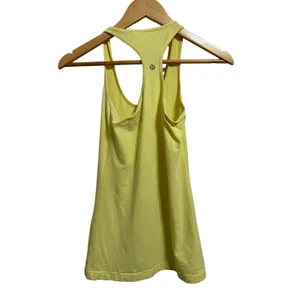Calvin Klein Lululemon women's‎ yellow racerback tank size 4 thumbnail 2
