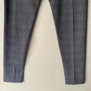 Zara sz XS gray plaid high waisted career slacks‎ thumbnail 6