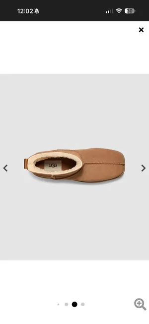 UGG Tan Chunky Platform Shearling Booties thumbnail 4