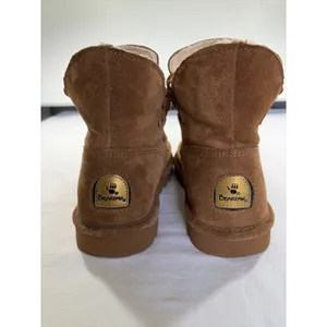 Bearpaw Zora Hickory Suede Ankle Boots Brown Wool Lining 2131W-20RA Womens 9 thumbnail 4