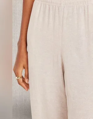 NWTS💓GAP OLD NAVY XL💓LINEN WIDE LEGGED PANTS SIDE AND BACK POCKETS thumbnail 6