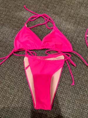 Shein Bikini Set Pink Hot thumbnail 1