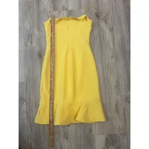 Likely‎ Banks Flounced Hem Slip Dress in Snapdragon yellow Size 2 thumbnail 5