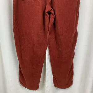 Old Navy Brick Red Corduroy High Rise Pull On Ankle Utility Pants Sz.M NWT thumbnail 13