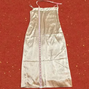 Source Unknown Gold Satin midi dress thumbnail 6