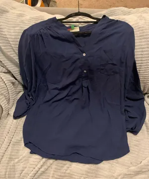 Navy flowy top Blue Size XL thumbnail 1
