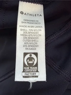Athleta Striped Stealth Skort Tennis Skirt Shorts Blue White Size Small thumbnail 8