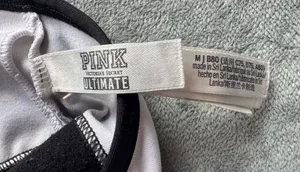White Victoria's Secret Sports Bra Medium-PINK thumbnail 5