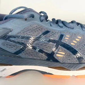 Asics Gel-Kayano 24 Running Sneakers Shoes Blue Orange T799N Women 9 thumbnail 9
