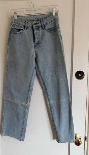 Brandy Melville Light Wash Denim Jeans thumbnail 1