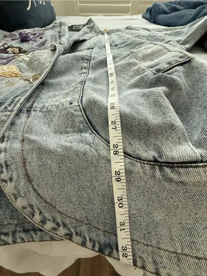 Apache by the west plus Denim Jean embellished Jacket very oversized small thumbnail 16