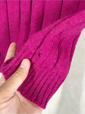 Pendleton Women’s Vintage 100% Virgin Wool Floral Sweater in Pink S thumbnail 14
