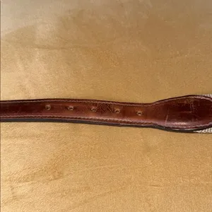 Brown and Tan Two-Tone Belt with Leather Trim thumbnail 5