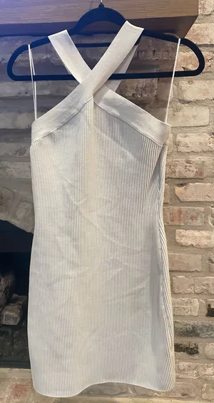 Sincerely Jules Ribbed halter neck dress thumbnail 1