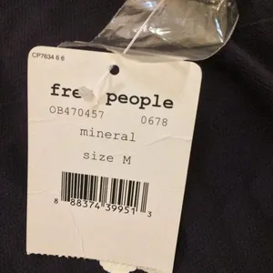 NWT Free People Bell sleeve tunic blouse mineral medium thumbnail 6