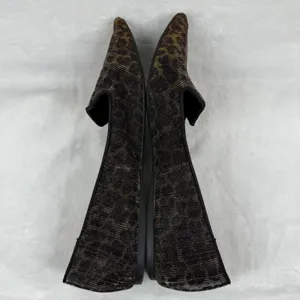 ALDO Leopard Print Metallic Pointed Toe Flats‎ Gold Bronze Size 9 Womens thumbnail 8