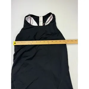 Black‎ fabletics Top with Built-in Sports Bra Workout Fitness Yoga Running S thumbnail 2