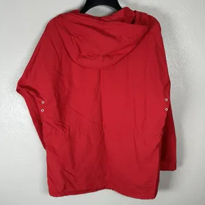 LL Bean Jacket Womens‎ XS Red Lightweight Windbreaker Hooded Adirondack Outdoor thumbnail 6