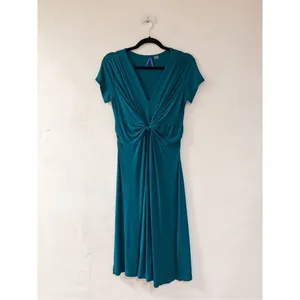 Seraphine Short Sleeve Maternity Dress in Teal Size 4 thumbnail 2